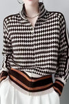 Molli Sailor Collar Quarter Zip Sweater by Hem & Thread