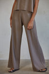 By Together Leonie Knit Pant in Mocha