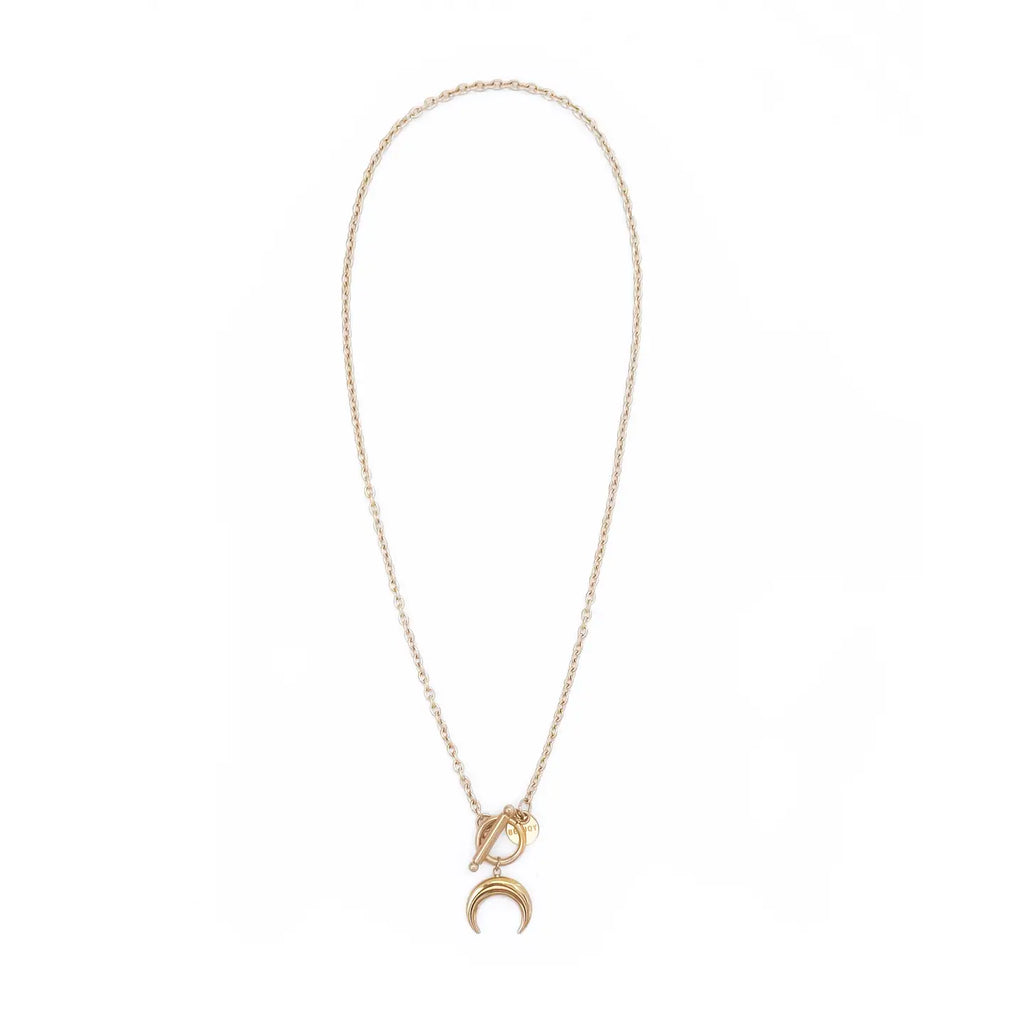 Wesson Moon Toggle Chain Necklace by Beljoy