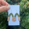 Striped Pickleball Stud Earrings by Pretty Simple