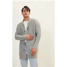 Kendry Cardigan in Grey by Ron Tomson