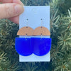 Turquoise Pixie Drop Acrylic Earrings