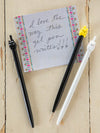 Mono Hearts Boxed Pen by Caroline Gardner