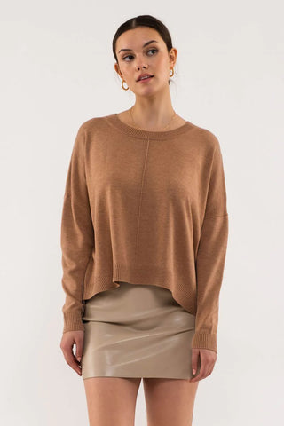 Alisa Ribbed Knit Slouchy Sweater