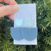 Turquoise Pixie Drop Acrylic Earrings