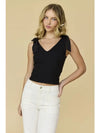 Brooklyn Knit Exposed Seam Short Sleeve Top in Melon