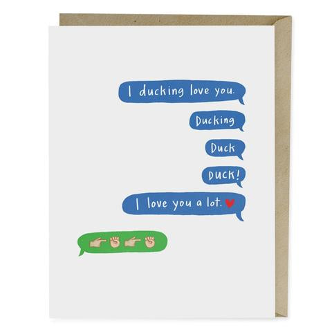Sarcastic Love Greeting Card