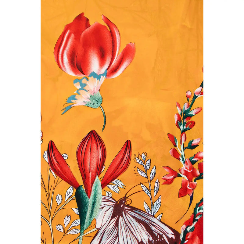 Floral Garden Print Bandana Scarf