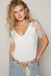 Victoria V-neck Long Sleeve Floral Print Hoodie Sweater by POL