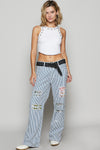 Kierra Lightweight 100% Cotton Striped Pant by POL
