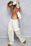 Ava Thermal Hoodie With Quilted Detail by POL
