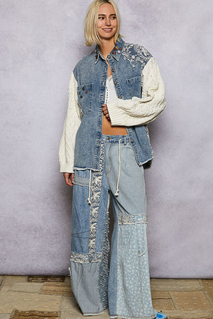 Darla Denim Mixed Media by POL
