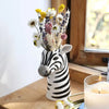 Ceramic Zebra Head Vase