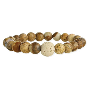 Jasper Essential Oil Diffuser Bracelet