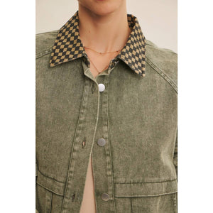 Meg Timeless With A Twist Mineral Washed Cotton Twill Jacket