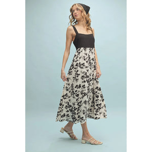 Madison Black and Cream Floral Dress by WishList