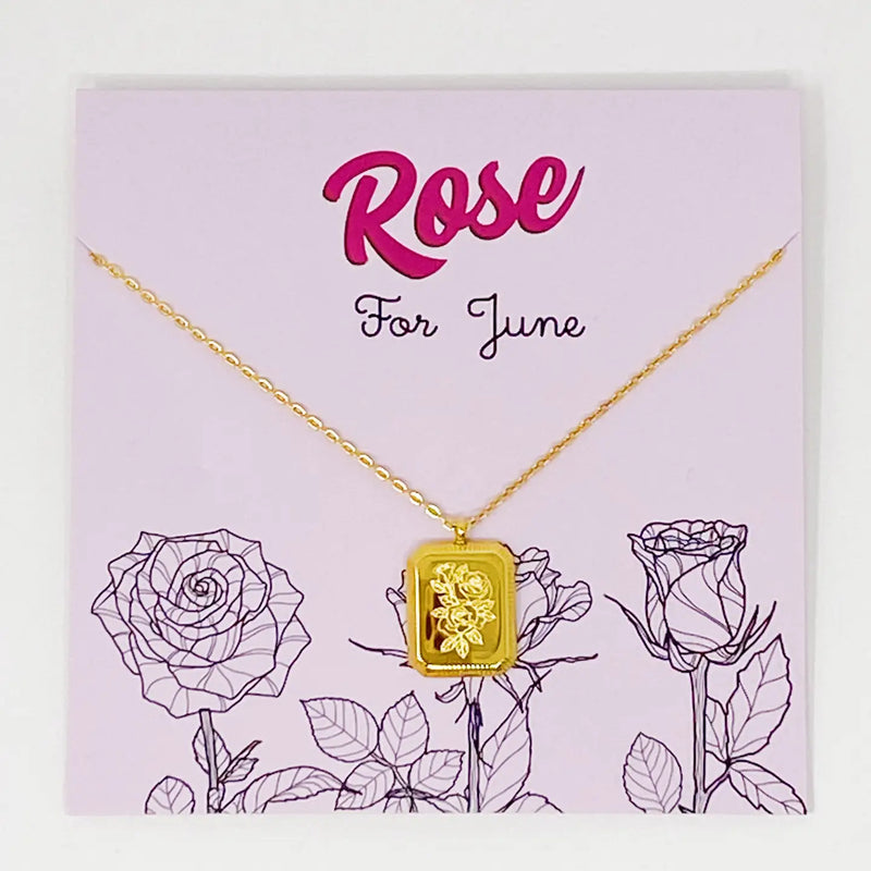 Blooming Floral Birth Month Necklaces