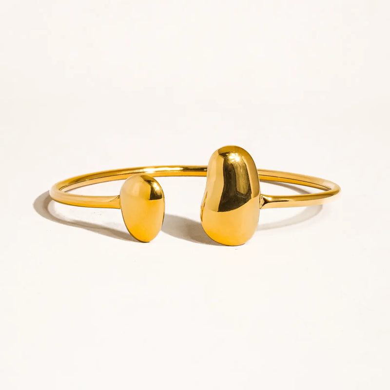 Mazie 18K Round Thin Bracelet in Gold