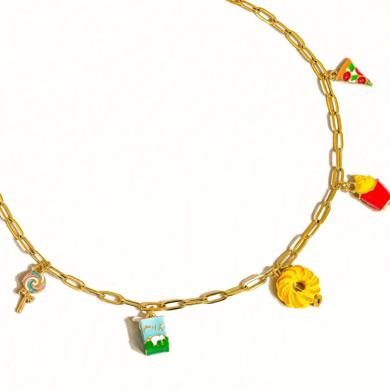 Foodie 18K Fruit Charm Necklace