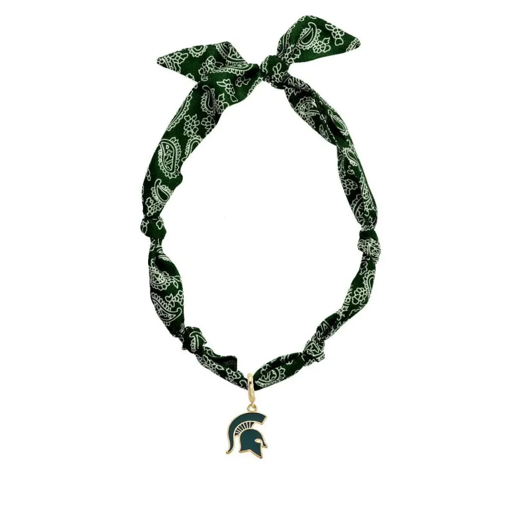 Michigan State Spartans Logo Bandana Scarf Necklace