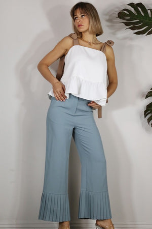 Glenda Pleated Bottom Pants