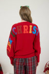 Merry Christmas Varsity Letter Detail Sweater