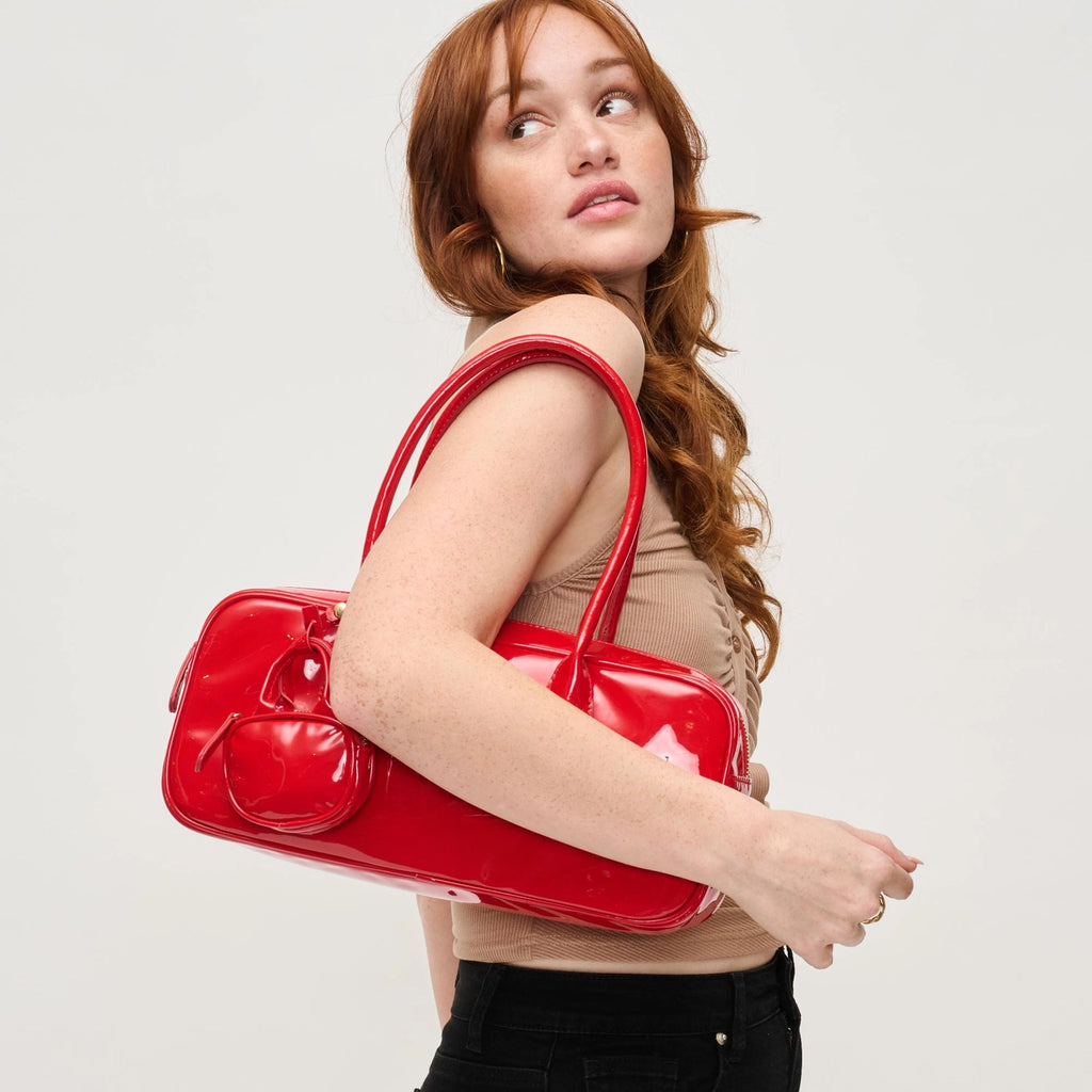 Willa Patent Satchel in Red by Urban Expressions