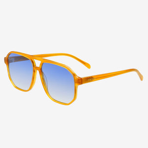 Billie Unisex Aviator Sunglasses in Light Brown by Freyrs Eyewear