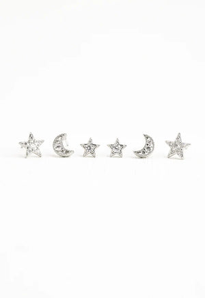 Gemini Platinum Stud Set By Starfish Project