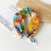 Cotton Floral Print Bandana Scarf