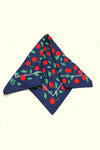 Cherry Satin Bandana Scarf