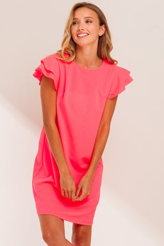 Beth Colorblock Maxi Dress in Pink