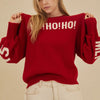 Ho Ho Ho Merry Christmas Sweater in Red