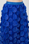 Circles Midi Skirt in Royal Blue