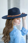 Wide Brim Panama Fedora Hat in Multiple Colors
