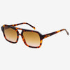 Havana Acetate Aviator Sunglasses in Tortoise Brown by Freyrs Eyewear