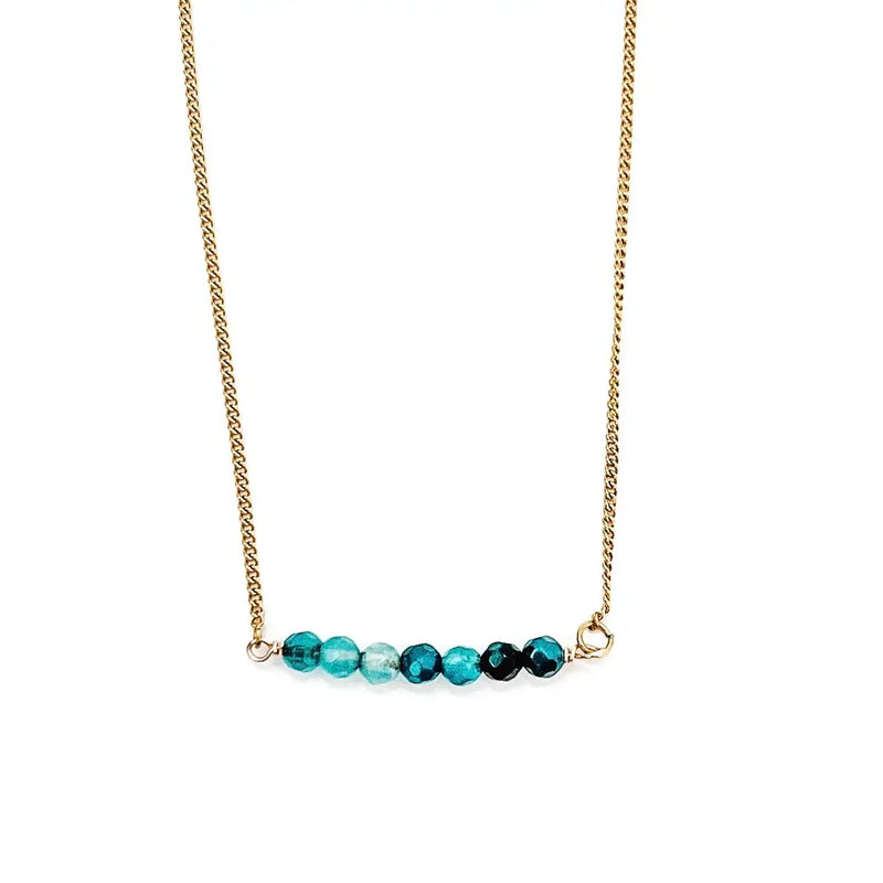 Finley Necklace in Blue by Beljoy