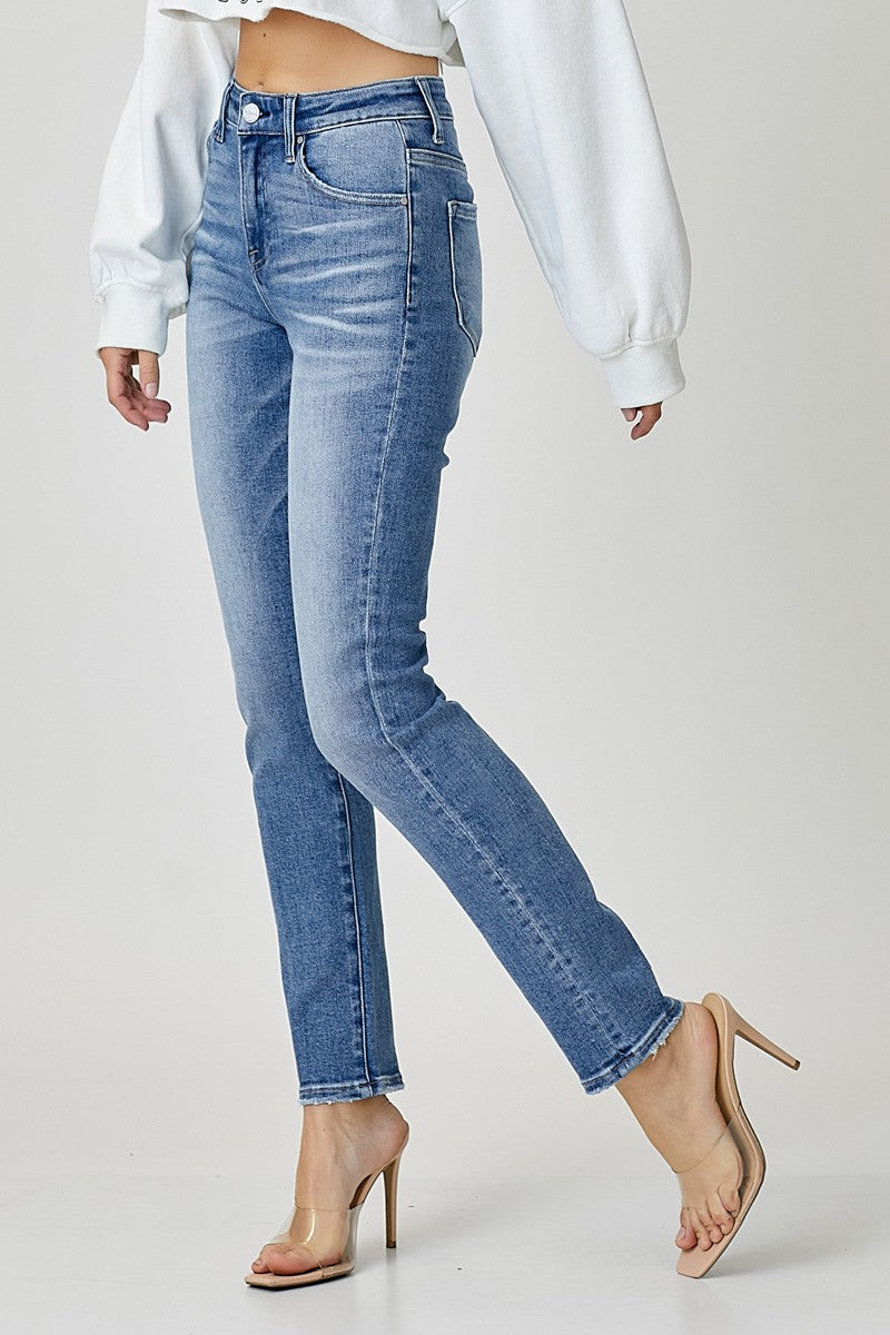 Portia Mid Rise Relaxed Skinny Jeans by Risen