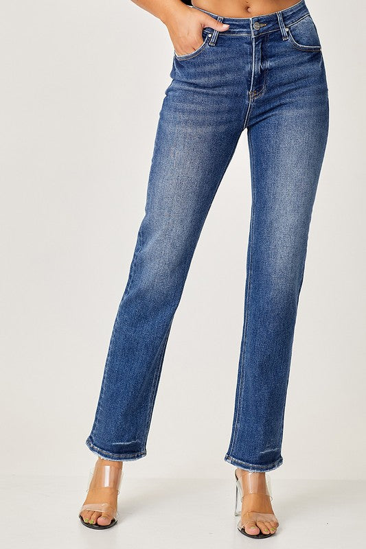 Risen Jeans Mid-Rise Relaxed Straight Fit
