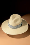 Boho Raw Edge Panama Woven Straw Sun Hat