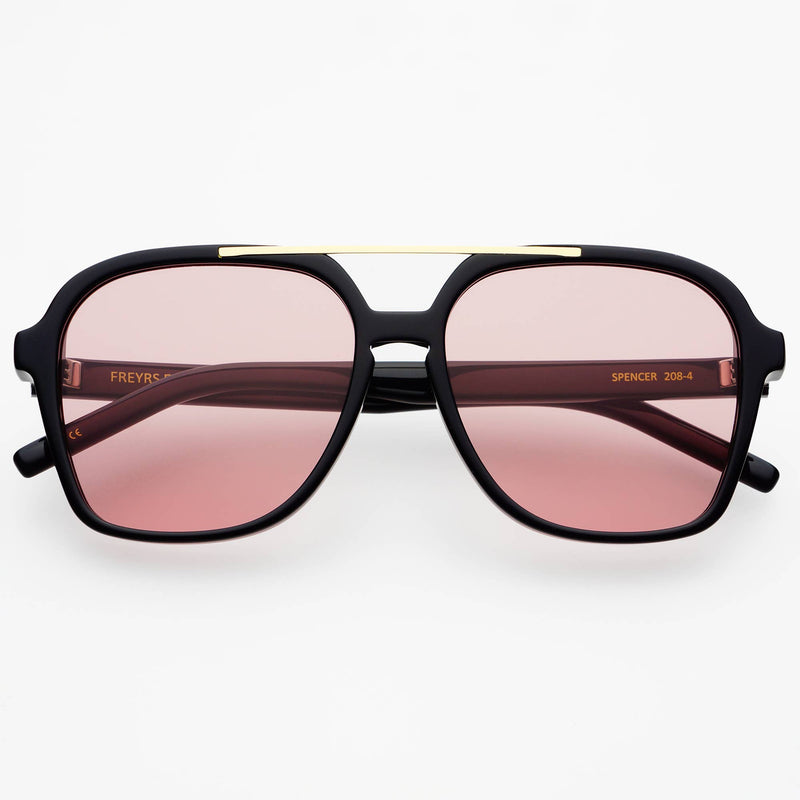 Freyrs Eyewear Spencer Unisex Aviator Sunglasses in Rose