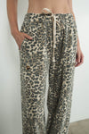 Marla Leopard Print Cotton Pull on Pant by Aaron & Amber