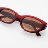 Freyrs Eyewear Ameli Acetate Cat-Eye Sunglasses in Red
