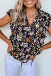 Tori Embroidered Babydoll Blouse