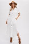 Sydney Ruffle Sleeveless Dress in sizes S-3X