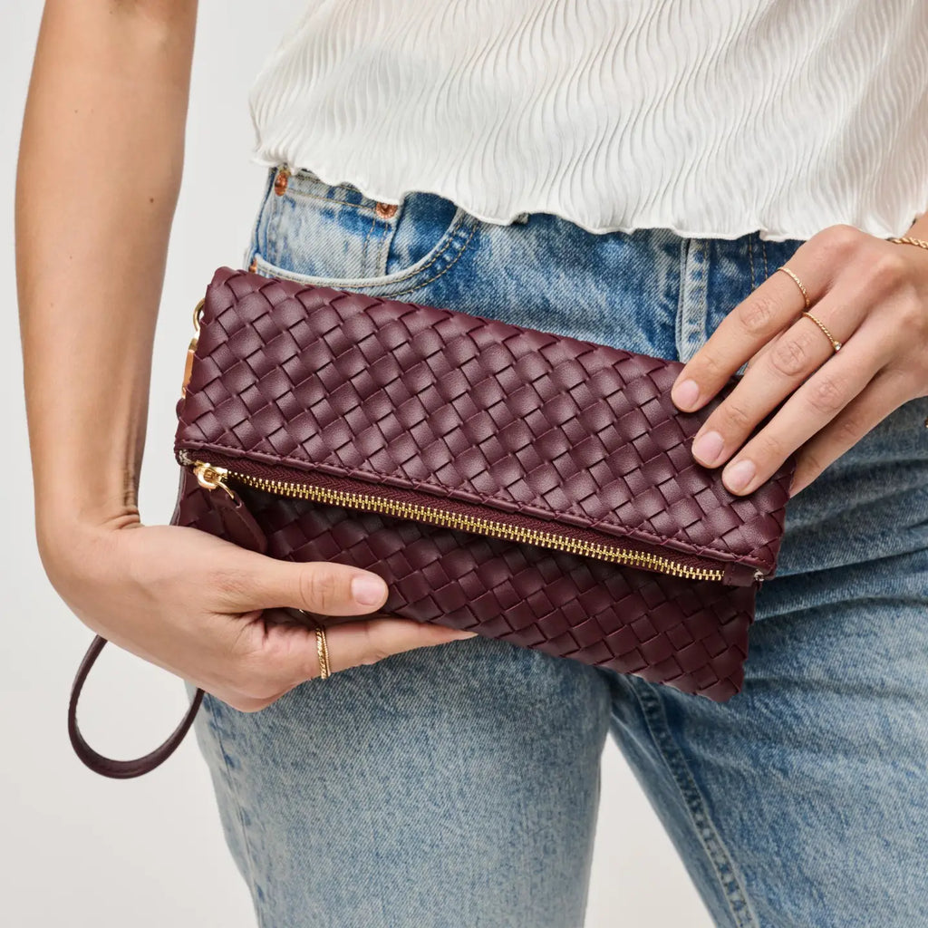 Aria Woven Wristlet Clutch by Urban Expressions