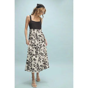 Madison Black and Cream Floral Dress by WishList
