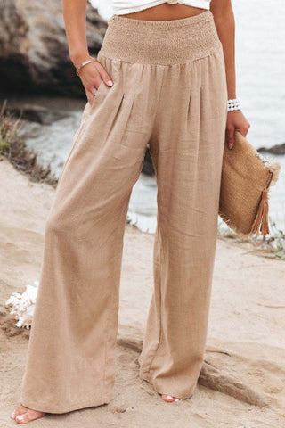 Paula Soft Washed Wide Leg Pant in Clay Sizes Small-2X