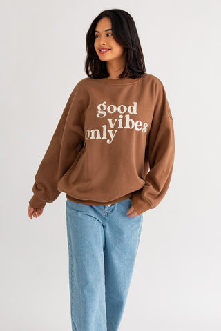 By Together's All Day Long Sweater Top in Olive Green