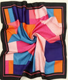 Rainbow Chunky Knit Beanie With Yarn Pom